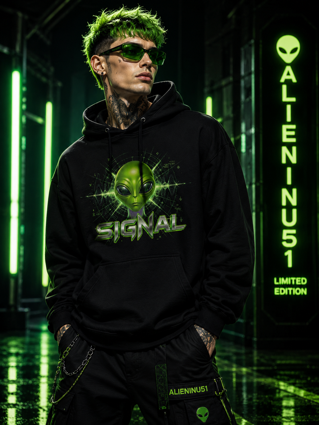 SIGNAL Hoodie — AlienInu51 Collection