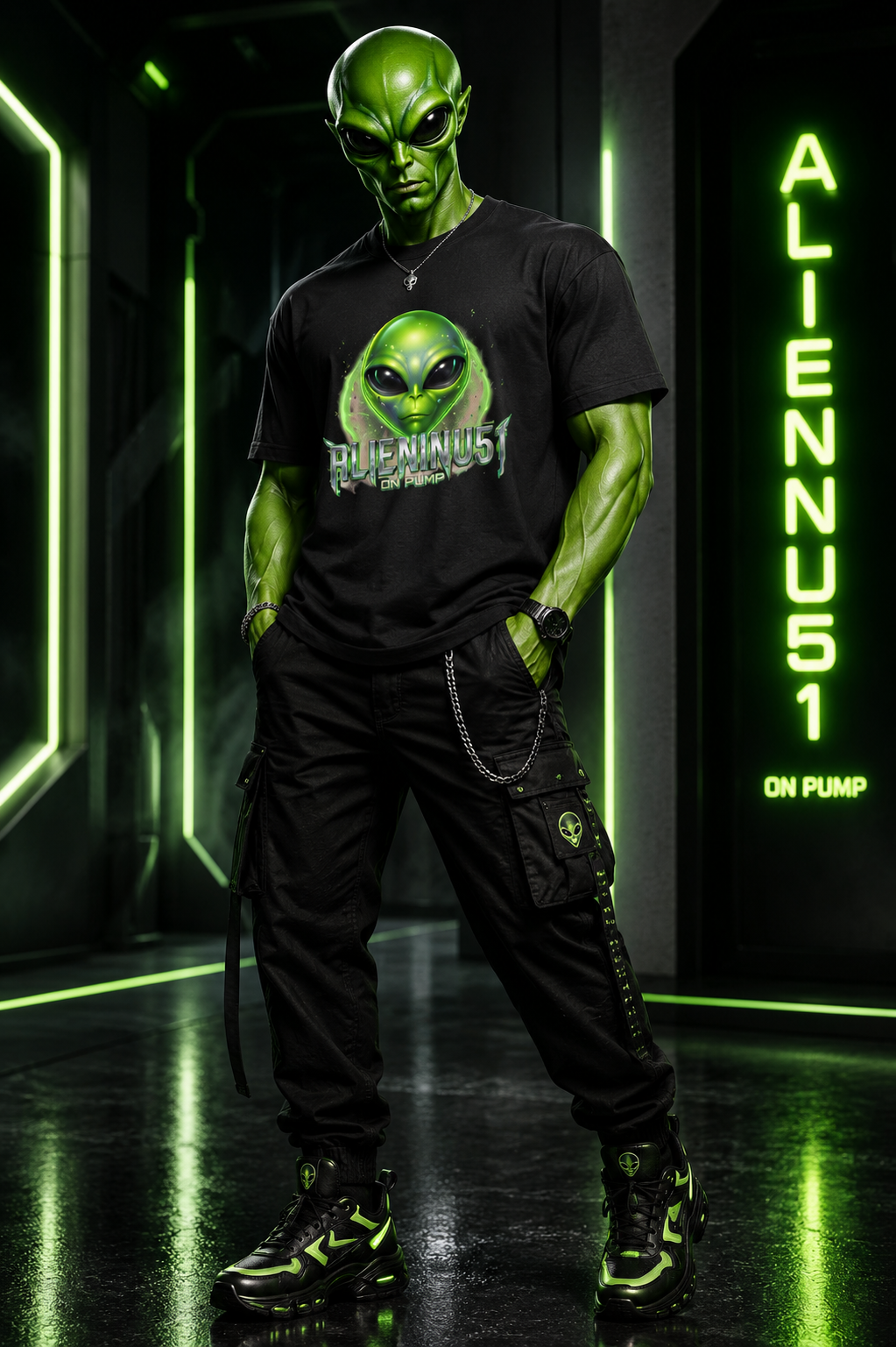 AlienInu51 Fitted Tee — Unisex