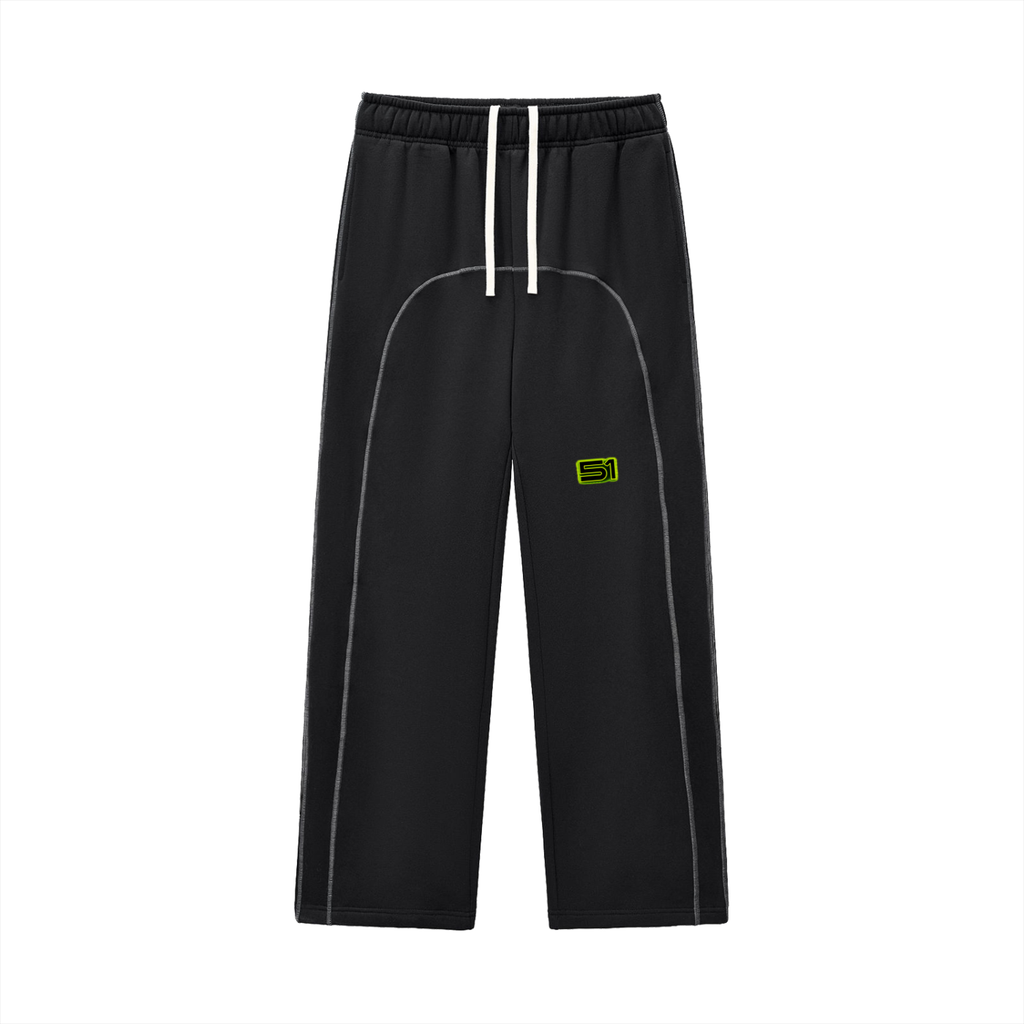 AlienInu 51 Contrast-Stitched Fleece Sweatpants